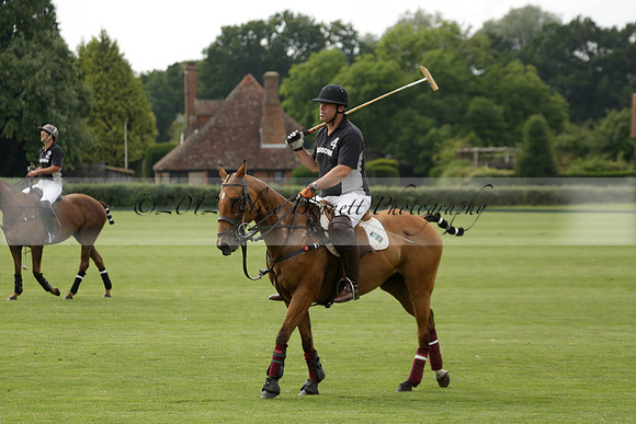 Beau Design v Boscom in an August Rother Cup 4 goal polo match at Cowdray Park Polo Club on Wednesday 07 August 2013