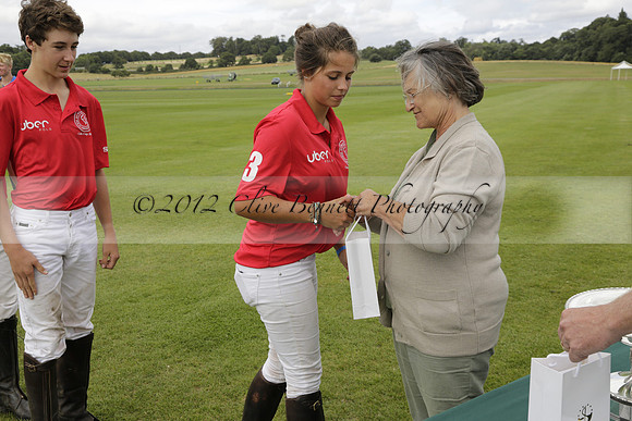 The Colts Cup presentation at Cowdray Park Polo Club on Lawns 2 on Thursday 15 August 2013 2013.08.15