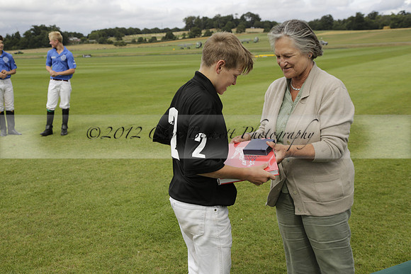 The Colts Cup presentation at Cowdray Park Polo Club on Lawns 2 on Thursday 15 August 2013 2013.08.15