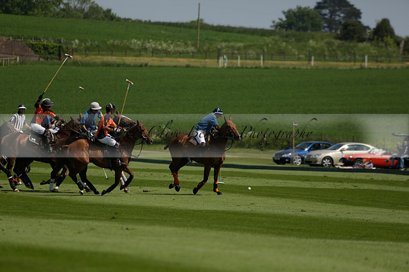 Four Quarters Orange v Montana in a Cicero Cup Polo match 2013.06.06