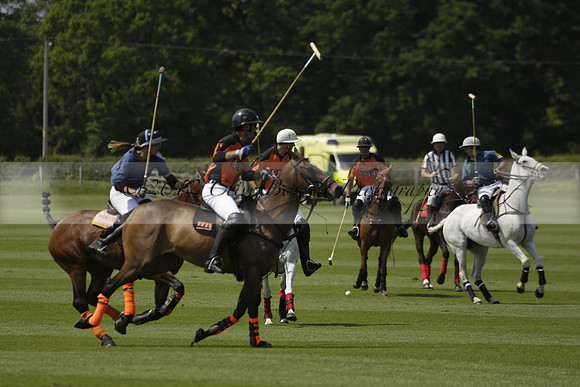 Four Quarters Orange v Montana in a Cicero Cup Polo match 2013.06.06
