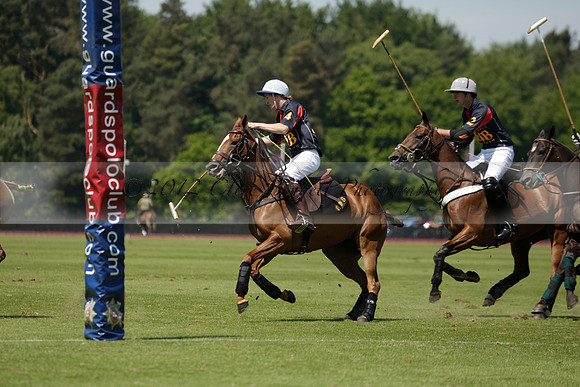 Black Bears v Salkeld in a Cartier Queens Cup polo match 2013.06.05