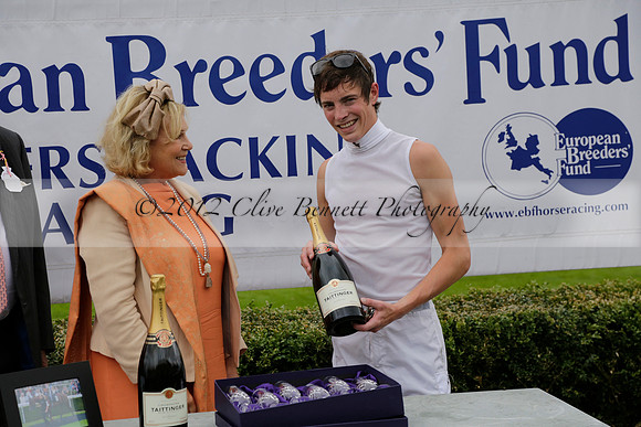 Race 6 Goodwood The British Stallion Studs Turf Club E.B.F. Fillies Stakes. 20130731. Race winner Ribbons owner Elite Racing Club