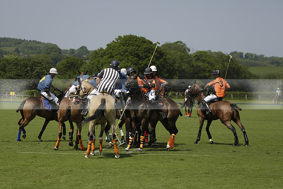 Four Quarters Orange v Montana in a Cicero Cup Polo match 2013.06.06