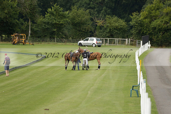 Beau Design v Boscom in an August Rother Cup 4 goal polo match at Cowdray Park Polo Club on Wednesday 07 August 2013