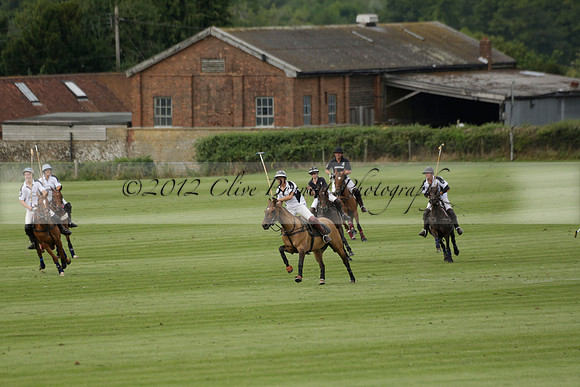 Beau Design v Boscom in an August Rother Cup 4 goal polo match at Cowdray Park Polo Club on Wednesday 07 August 2013