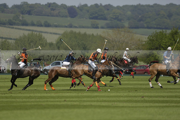 Four Quarters Orange v Montana in a Cicero Cup Polo match 2013.06.06