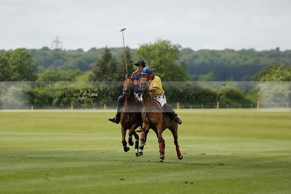 Las Estrellas v Four Quarters Blue in the final of the Jubilee Cup Polo match 2013.06.02