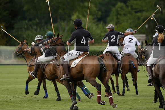 Beau Design v Boscom in an August Rother Cup 4 goal polo match at Cowdray Park Polo Club on Wednesday 07 August 2013