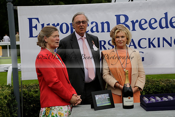 Race 6 Goodwood The British Stallion Studs Turf Club E.B.F. Fillies Stakes. 20130731. Race winner Ribbons owner Elite Racing Club