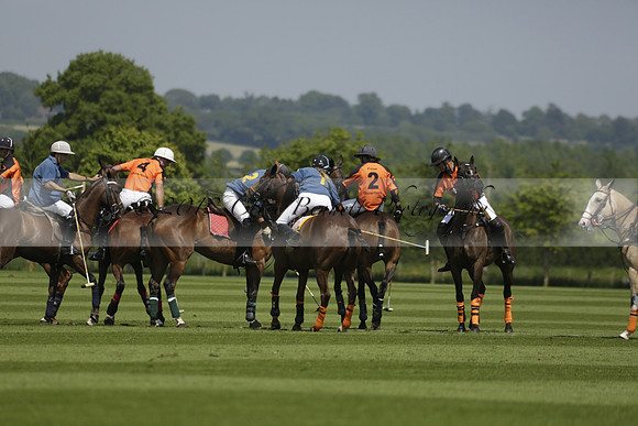 Four Quarters Orange v Montana in a Cicero Cup Polo match 2013.06.06
