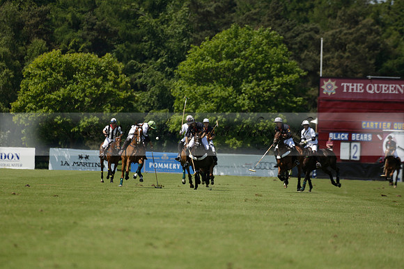 Black Bears v Salkeld in a Cartier Queens Cup polo match 2013.06.05