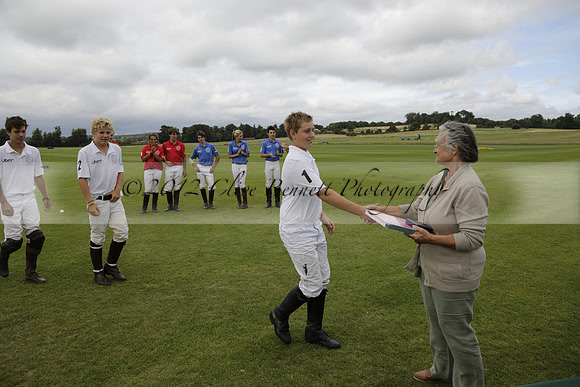 The Colts Cup presentation at Cowdray Park Polo Club on Lawns 2 on Thursday 15 August 2013 2013.08.15