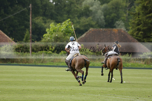 Beau Design v Boscom in an August Rother Cup 4 goal polo match at Cowdray Park Polo Club on Wednesday 07 August 2013