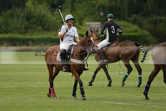 Beau Design v Boscom in an August Rother Cup 4 goal polo match at Cowdray Park Polo Club on Wednesday 07 August 2013