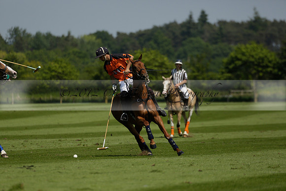 Four Quarters Orange v Montana in a Cicero Cup Polo match 2013.06.06