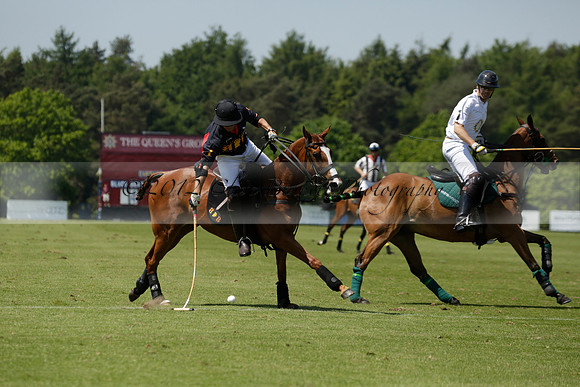 Black Bears v Salkeld in a Cartier Queens Cup polo match 2013.06.05