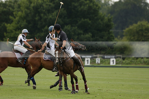 Beau Design v Boscom in an August Rother Cup 4 goal polo match at Cowdray Park Polo Club on Wednesday 07 August 2013