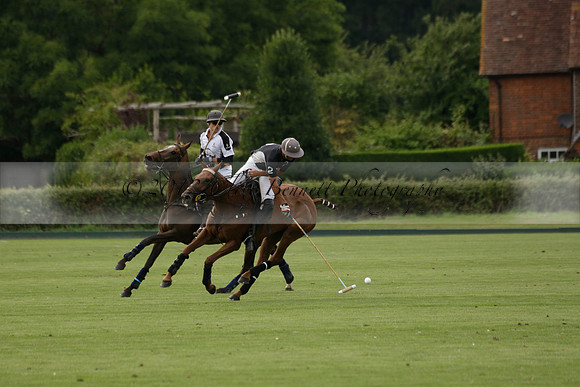 Beau Design v Boscom in an August Rother Cup 4 goal polo match at Cowdray Park Polo Club on Wednesday 07 August 2013