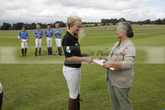 The Colts Cup presentation at Cowdray Park Polo Club on Lawns 2 on Thursday 15 August 2013 2013.08.15
