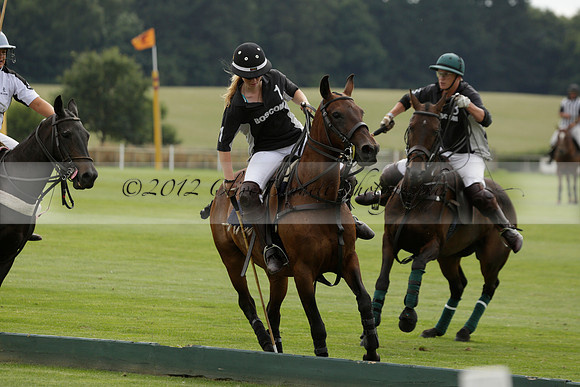 Beau Design v Boscom in an August Rother Cup 4 goal polo match at Cowdray Park Polo Club on Wednesday 07 August 2013