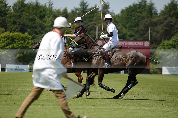 Black Bears v Salkeld in a Cartier Queens Cup polo match 2013.06.05