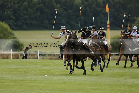 Beau Design v Boscom in an August Rother Cup 4 goal polo match at Cowdray Park Polo Club on Wednesday 07 August 2013