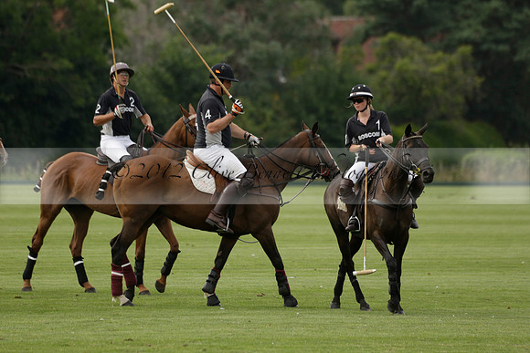 Beau Design v Boscom in an August Rother Cup 4 goal polo match at Cowdray Park Polo Club on Wednesday 07 August 2013
