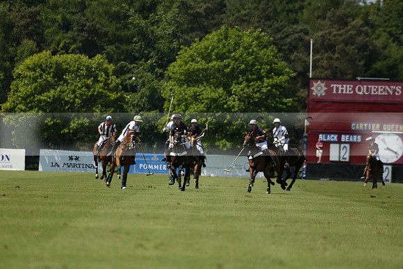 Black Bears v Salkeld in a Cartier Queens Cup polo match 2013.06.05