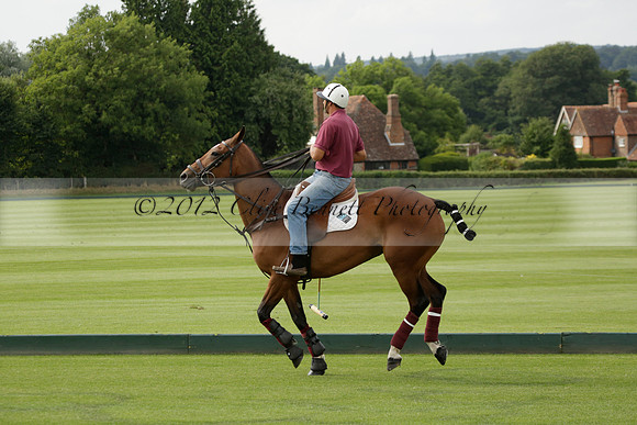Beau Design v Boscom in an August Rother Cup 4 goal polo match at Cowdray Park Polo Club on Wednesday 07 August 2013