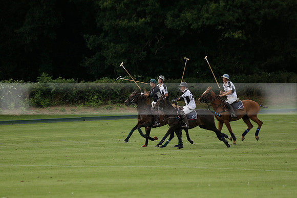 Beau Design v Boscom in an August Rother Cup 4 goal polo match at Cowdray Park Polo Club on Wednesday 07 August 2013