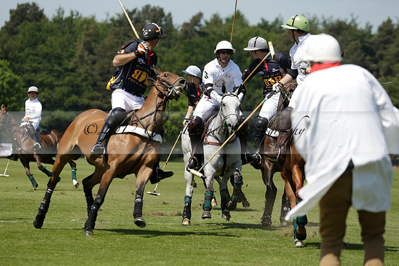 Black Bears v Salkeld in a Cartier Queens Cup polo match 2013.06.05