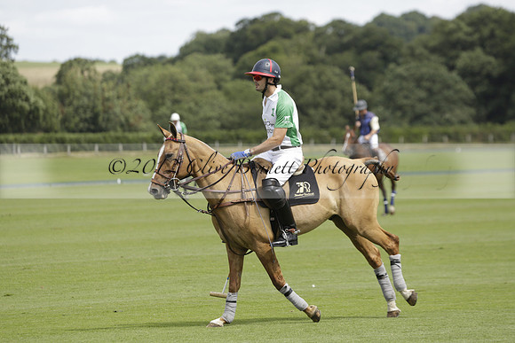 Burningfold (blue) v Wairakei Pastoral (green) in the Ruins Cup Final on Sunday 04 August 2013.