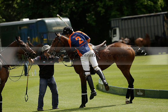 Las Estrellas v Four Quarters Blue in the final of the Jubilee Cup Polo match 2013.06.02