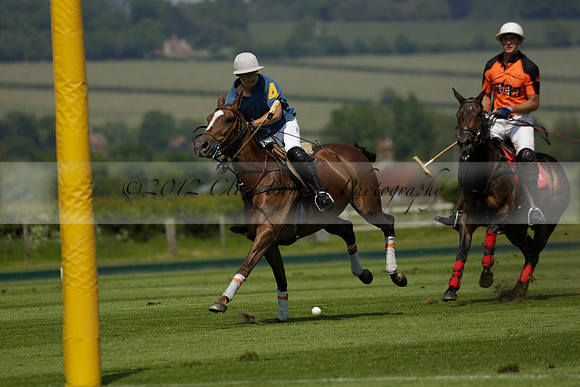 Four Quarters Orange v Montana in a Cicero Cup Polo match 2013.06.06
