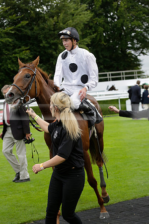 Race 6 Goodwood The British Stallion Studs Turf Club E.B.F. Fillies Stakes. 20130731. Race winner Ribbons owner Elite Racing Club