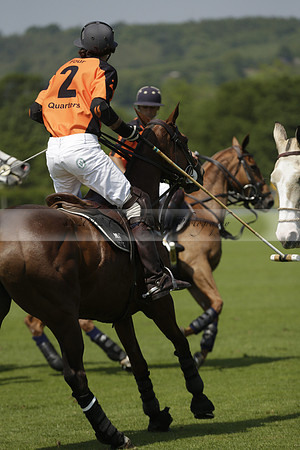 Four Quarters Orange v Montana in a Cicero Cup Polo match 2013.06.06