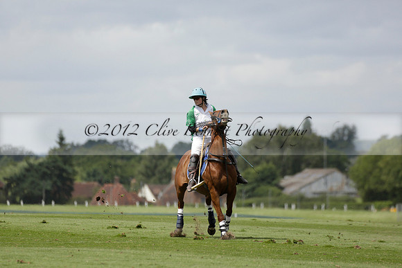 Burningfold (blue) v Wairakei Pastoral (green) in the Ruins Cup Final on Sunday 04 August 2013.