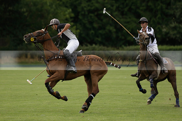 Beau Design v Boscom in an August Rother Cup 4 goal polo match at Cowdray Park Polo Club on Wednesday 07 August 2013
