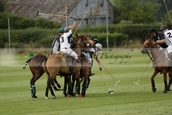 Beau Design v Boscom in an August Rother Cup 4 goal polo match at Cowdray Park Polo Club on Wednesday 07 August 2013