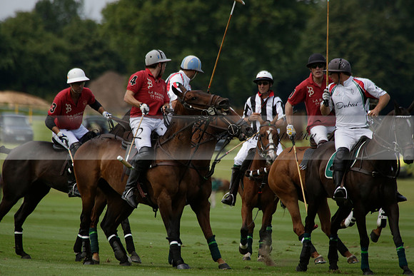 Dubai v La Bamba de Areco in a Veuve Clicquot Gold Cup Polo Match 2013.07.04