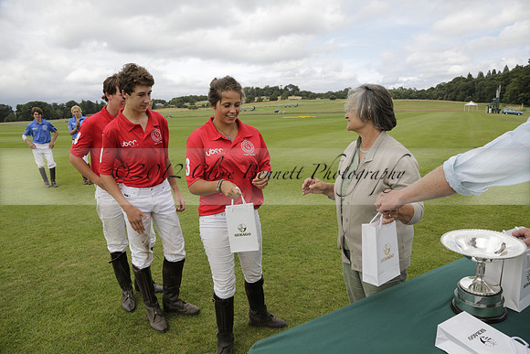 The Colts Cup presentation at Cowdray Park Polo Club on Lawns 2 on Thursday 15 August 2013 2013.08.15