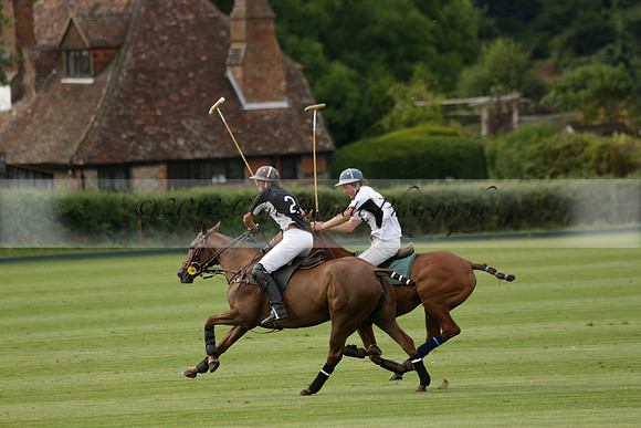 Beau Design v Boscom in an August Rother Cup 4 goal polo match at Cowdray Park Polo Club on Wednesday 07 August 2013