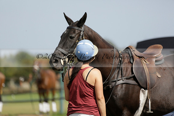 Maiz Dulce (green) v River (blue) in a Uber Polo Midsummer 12 goal polo match on Wednesday 21 August 2013 at Cowdray park Polo Club on Ambersham 2.  www.polopictures.co.uk