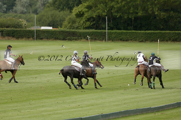 Beau Design v Boscom in an August Rother Cup 4 goal polo match at Cowdray Park Polo Club on Wednesday 07 August 2013