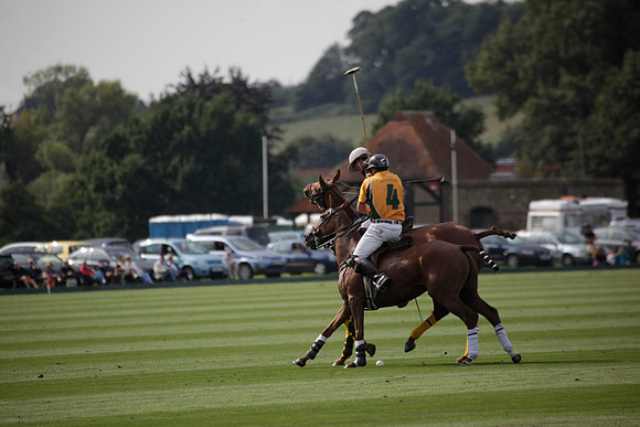 Montana v Maiz Dulce in the Uber 12 goal Final polo match played on Lawns 1 at Cowdray Park Polo Club on Sunday 26 August 2012