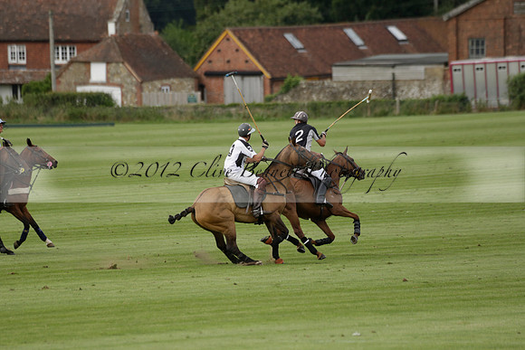 Beau Design v Boscom in an August Rother Cup 4 goal polo match at Cowdray Park Polo Club on Wednesday 07 August 2013
