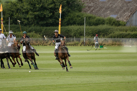 Beau Design v Boscom in an August Rother Cup 4 goal polo match at Cowdray Park Polo Club on Wednesday 07 August 2013