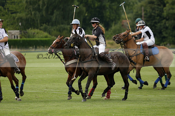 Beau Design v Boscom in an August Rother Cup 4 goal polo match at Cowdray Park Polo Club on Wednesday 07 August 2013