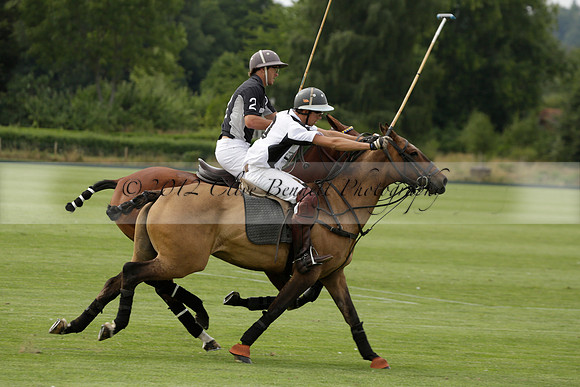 Beau Design v Boscom in an August Rother Cup 4 goal polo match at Cowdray Park Polo Club on Wednesday 07 August 2013